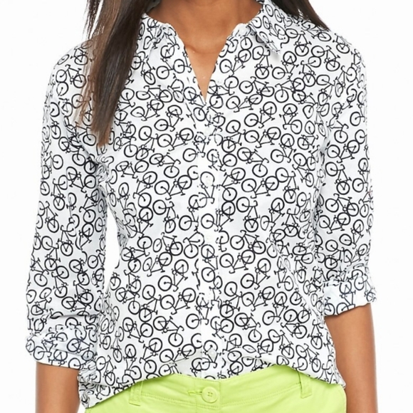 Crown & Ivy Road Bike Shirt - Picture 1 of 8